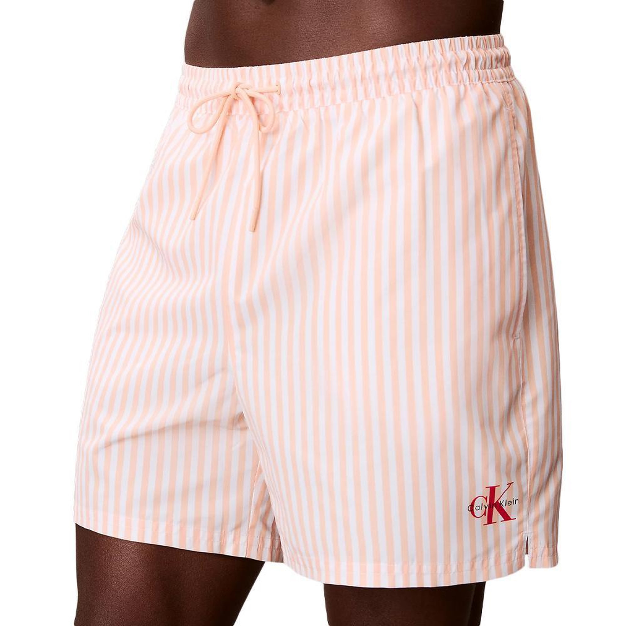 Voir la diapositive 1 : CALVIN KLEIN JEANS Short de bain Orange/Blanc Homme Calvin Klein Jeans Drawstring