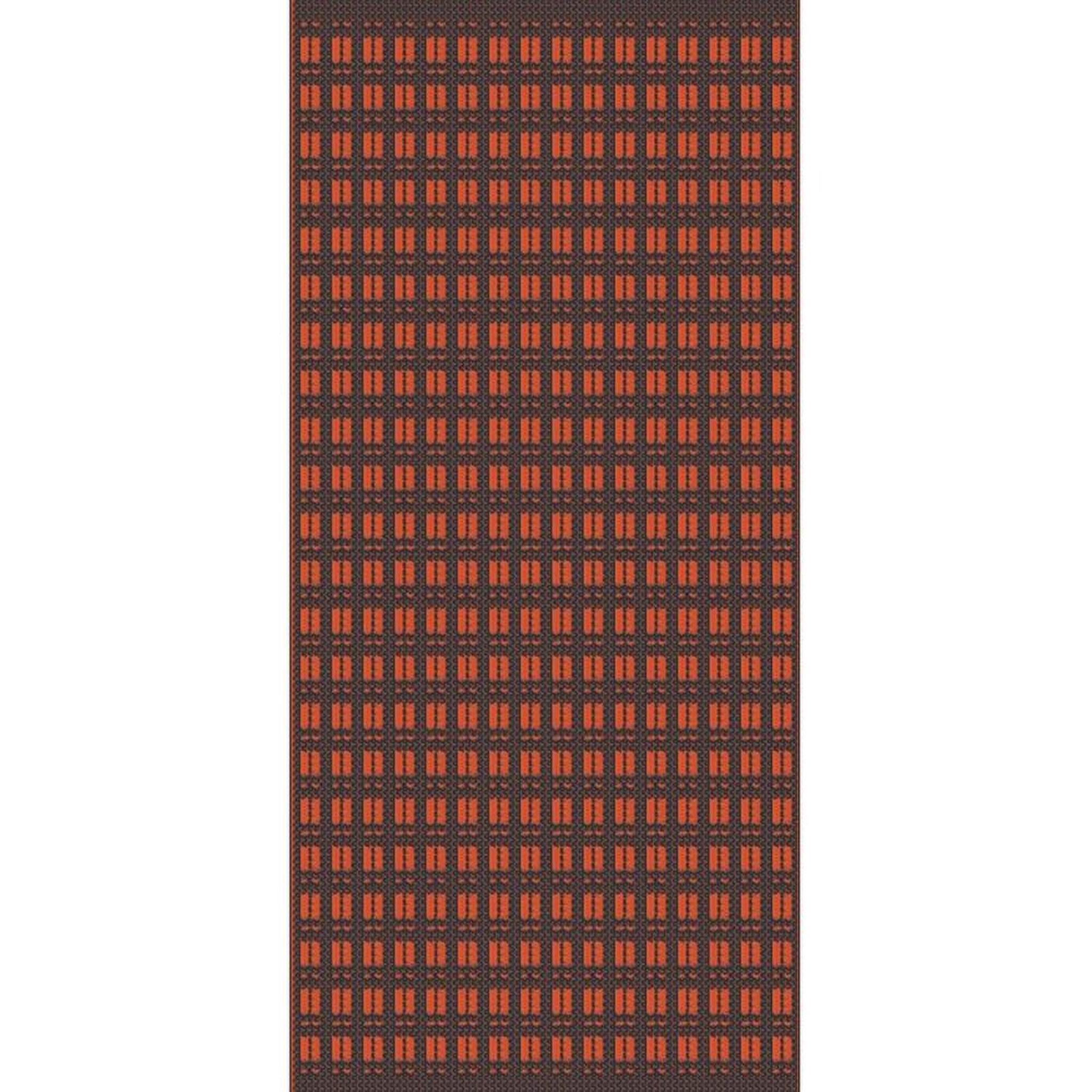 Proloisirs Tapis d'extérieur pour salon détente ou repas paprika/graphite 240 x 150 cm