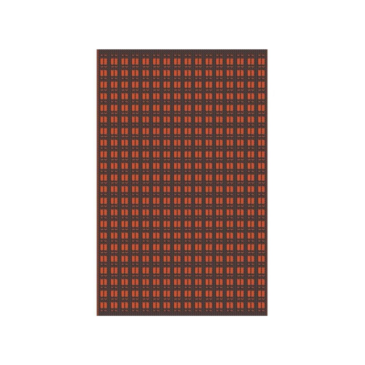 Proloisirs Tapis d'extérieur pour salon détente ou repas paprika/graphite 240 x 150 cm