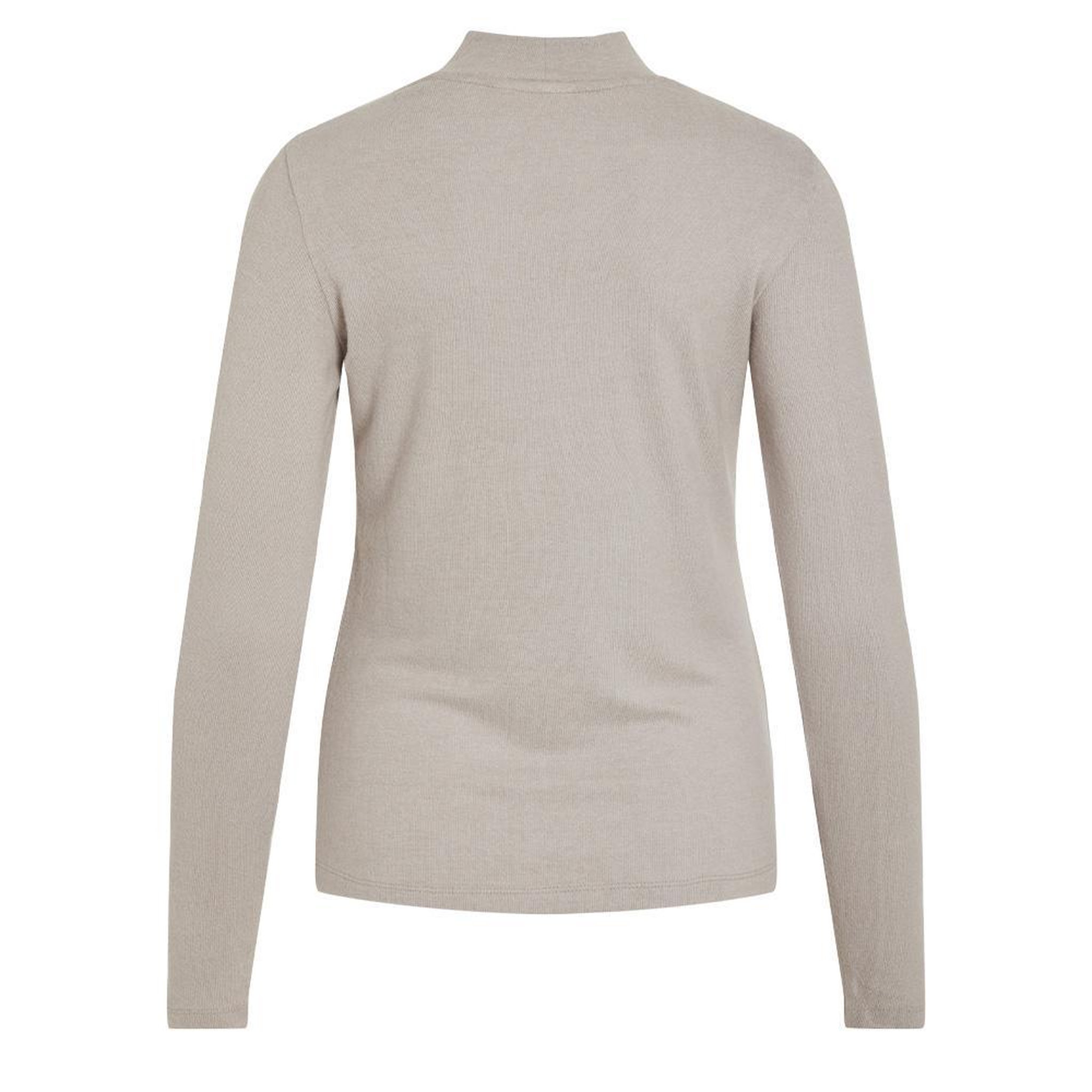 Voir la diapositive 2 : Vila T-Shirt Manches Longues Beige Femme Vila Soline