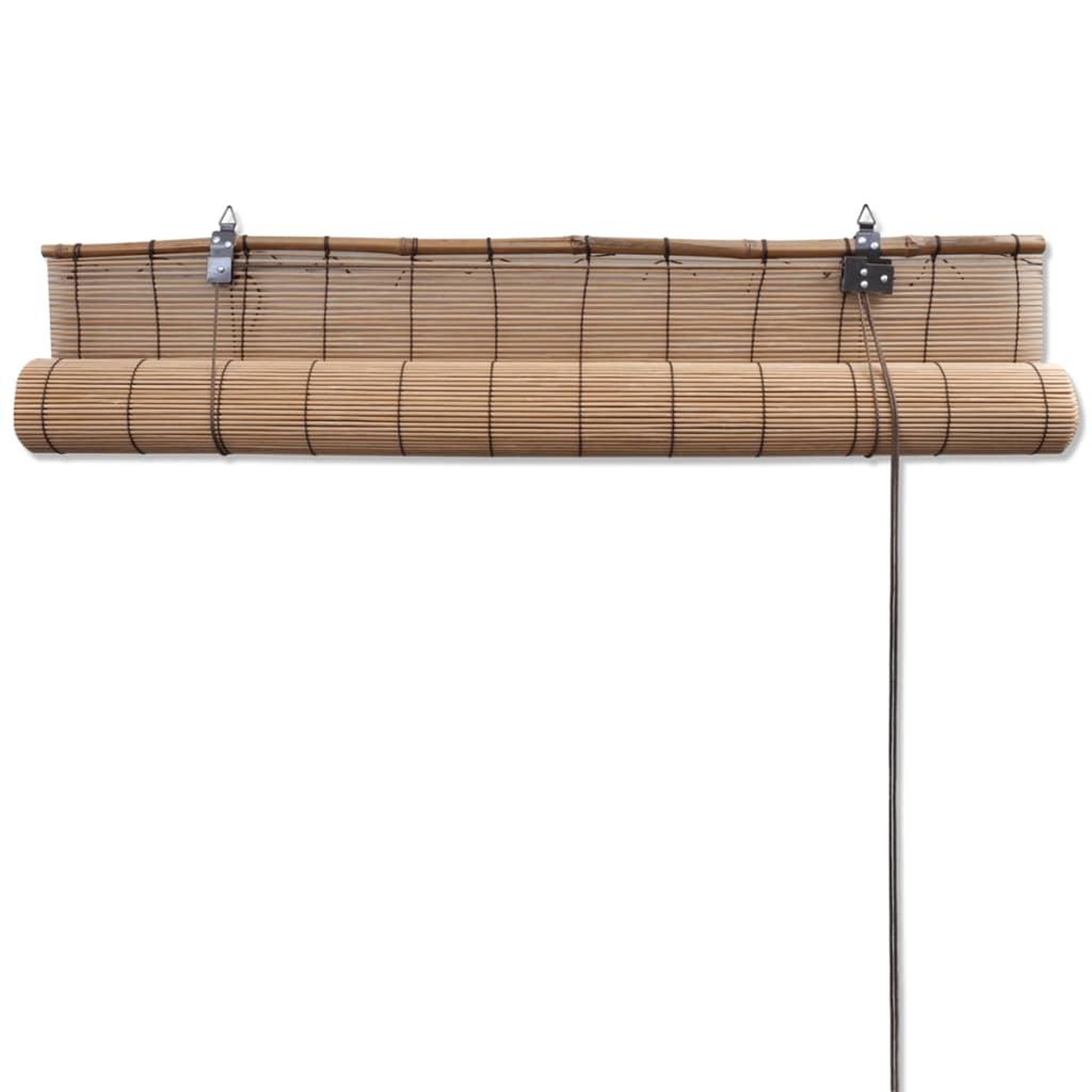 Voir la diapositive 4 : VIDAXL Stores roulants en bambou 2 pcs 80x160 cm marron