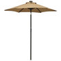 Voir la diapositive 1 : VIDAXL Parasol de jardin avec lumieres LED taupe 200x211 cm aluminium