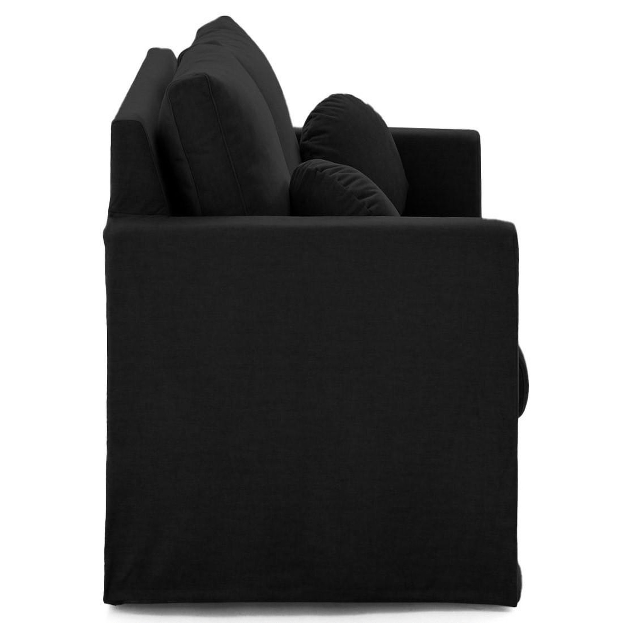 Voir la diapositive 4 : LISA DESIGN Serena - canapé droit déhoussable 2 places en velours