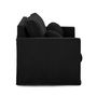 Voir la diapositive 4 : LISA DESIGN Serena - canapé droit déhoussable 2 places en velours