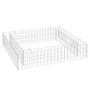 Voir la diapositive 2 : VIDAXL Lit sureleve a gabion Acier galvanise 100x100x20 cm
