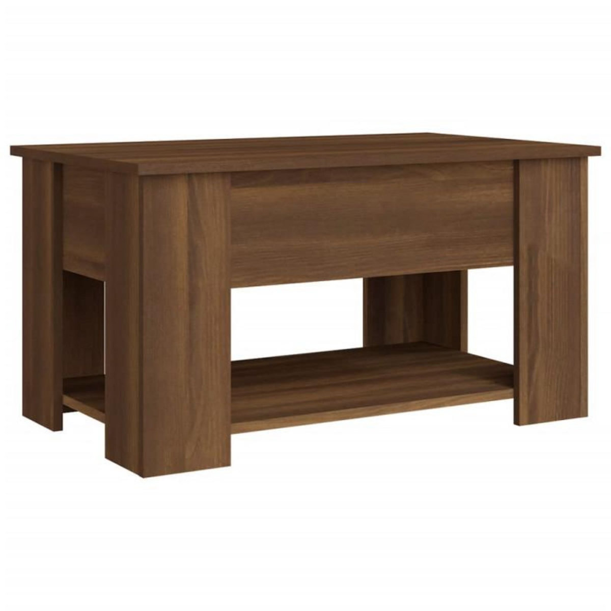 VIDAXL Table basse Chêne marron 79x49x41 cm Bois d ingénierie