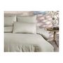 Voir la diapositive 3 : GENERIQUE Parure de lit - 1 housse de couette 220x240 cm + 2 taies d'oreiller 60x60 cm - 80% coton, 20% polyester - Cappuccino