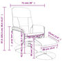 Voir la diapositive 6 : VIDAXL Fauteuil de massage inclinable repose-pied gris fonce velours