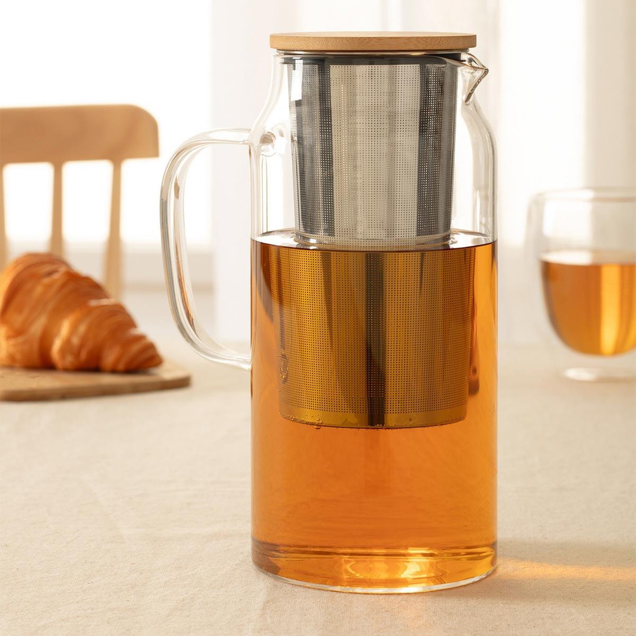 Voir la diapositive 5 : SECRET DE GOURMET Théière en Verre  Mia  1,3L Transparent