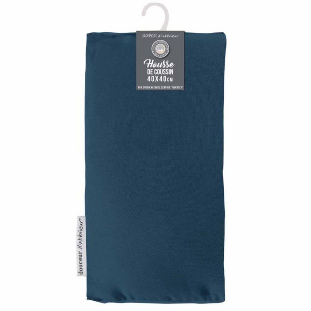 Paris Prix Housse de Coussin  Panama  40x40cm Bleu Marine