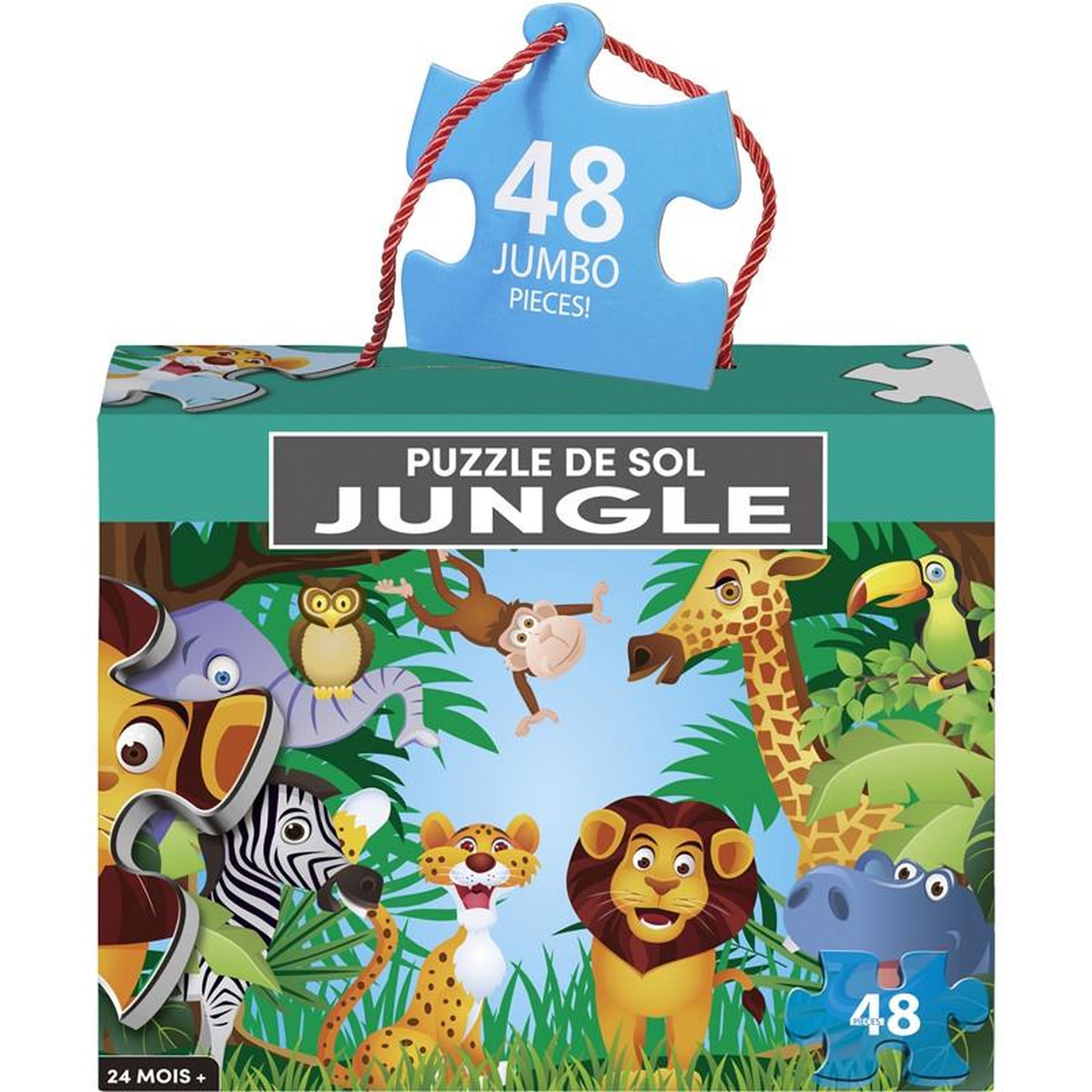 Voir la diapositive 3 : Puzzle de sol 48 pièces - Assortiment aléatoire - Modèle ABC 593346