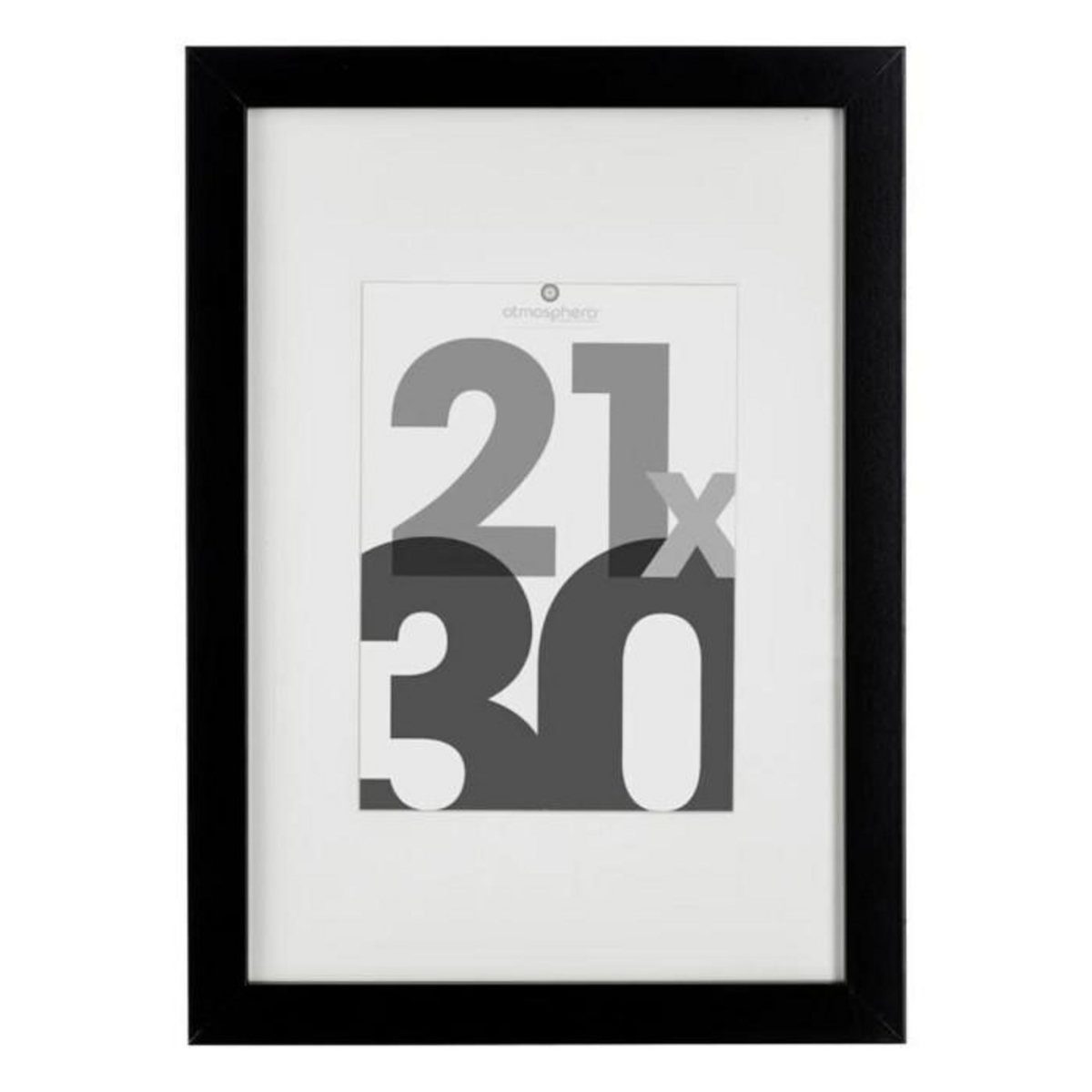 ATMOSPHERA Cadre Photo Déco  Eva  21x30cm Noir