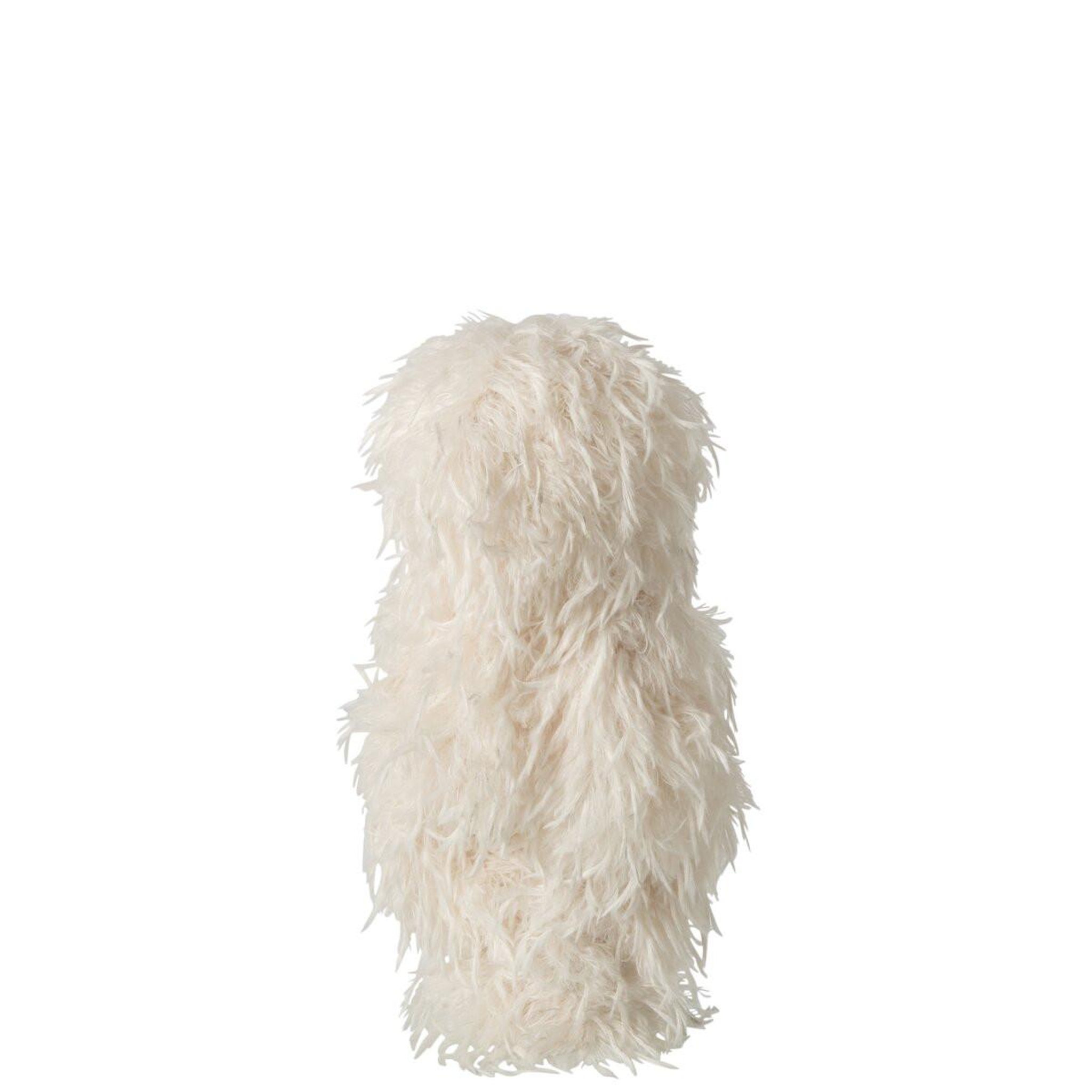 Voir la diapositive 3 : J-LINE Statuette enfant en coq  laszlo  39cm blanc