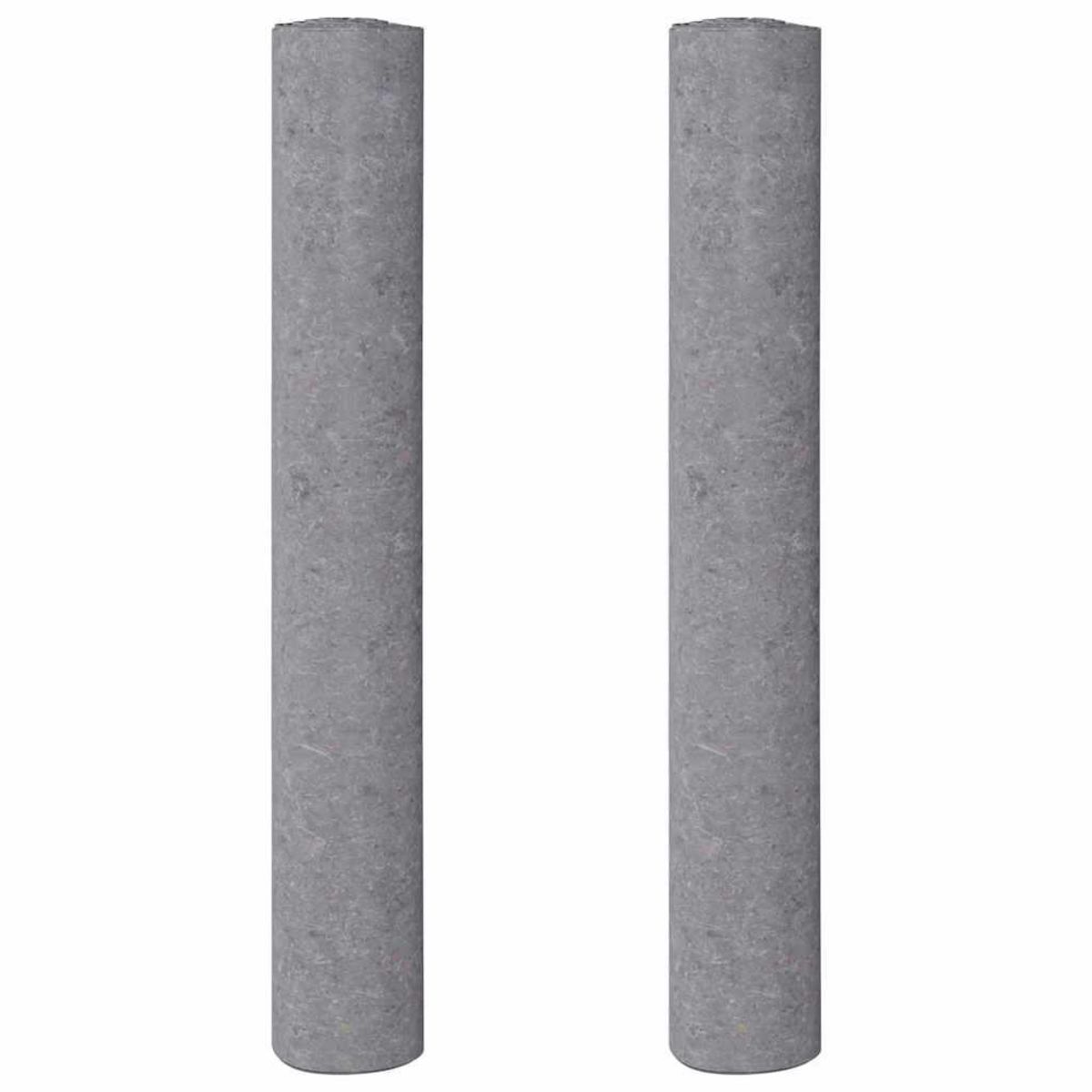 VIDAXL Polaires de peintre antiderapantes 2 pcs 1020 cm 280 g/m² gris