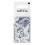 RICO DESIGN 12 Perles - Mini coquillages - Argent