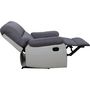 Voir la diapositive 4 : Habitat et Jardin Fauteuil relax  Lincoln  - 90 x 89 x 103 cm - Blanc/Gris clair