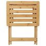 Voir la diapositive 2 : FIVE Tabouret Pliable  Bambou  44cm Naturel