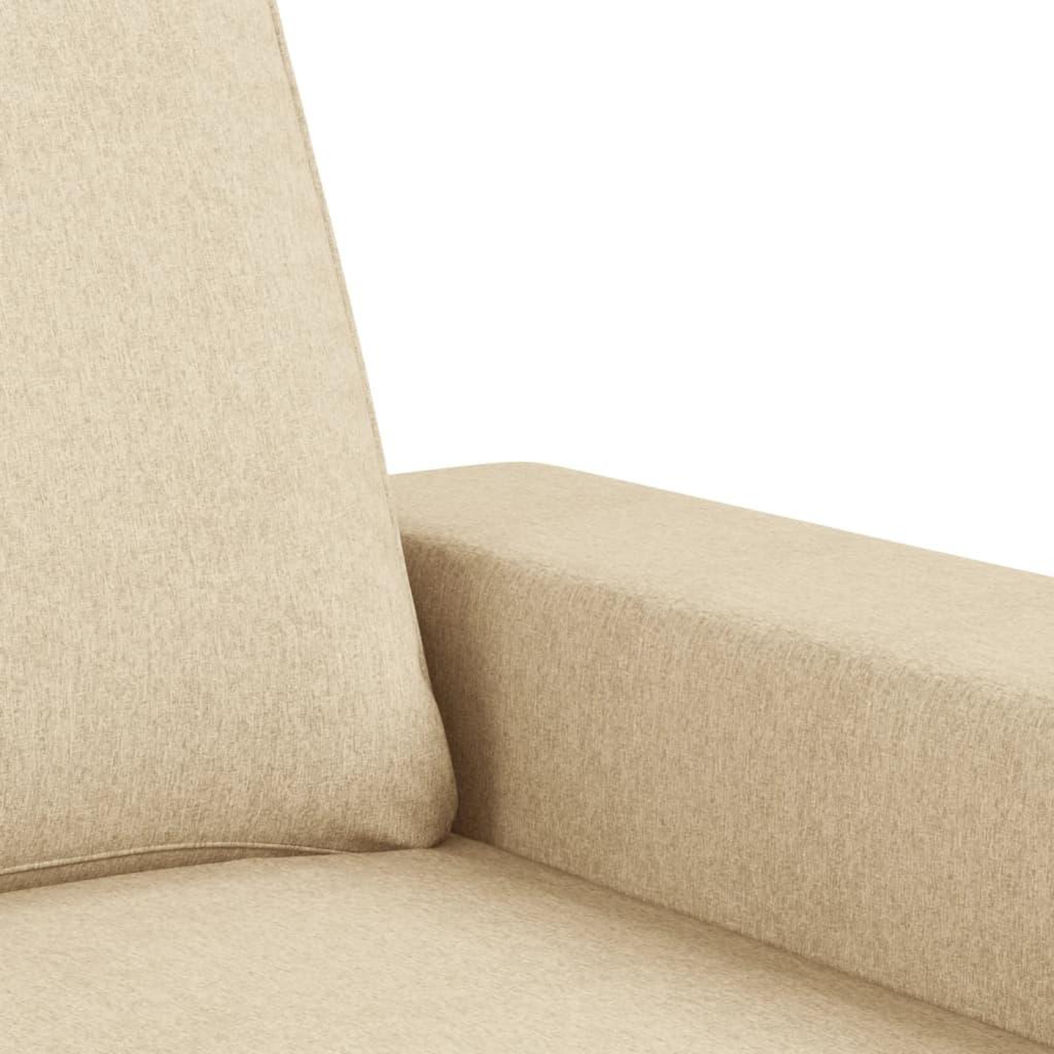 Voir la diapositive 5 : VIDAXL Ensemble de canapes 2 pcs creme tissu