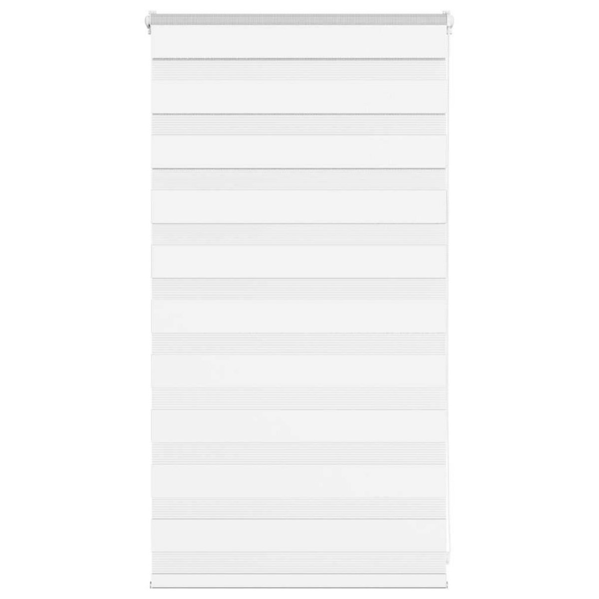 VIDAXL Store zebre blanc 90x100 cm largeur du tissu 85,9 cm polyester