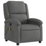 Voir la diapositive 3 : VIDAXL Fauteuil de massage inclinable Gris fonce Tissu