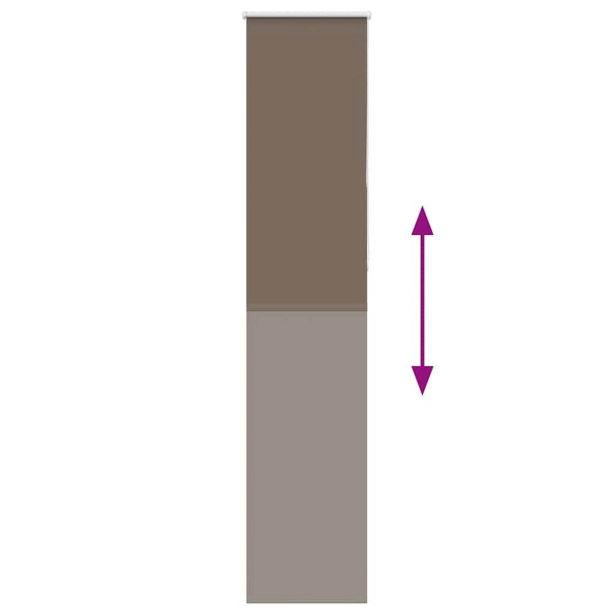 VIDAXL Store enrouleur occultant cafe 45x230cm largeur du tissu 40,7cm