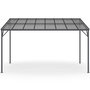 Voir la diapositive 3 : ID MARKET Pergola toit rigide en polycarbonate 3x4 M gris anthracite