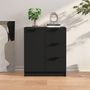 Voir la diapositive 1 : VIDAXL Buffet noir 60x30x70 cm bois d'ingenierie