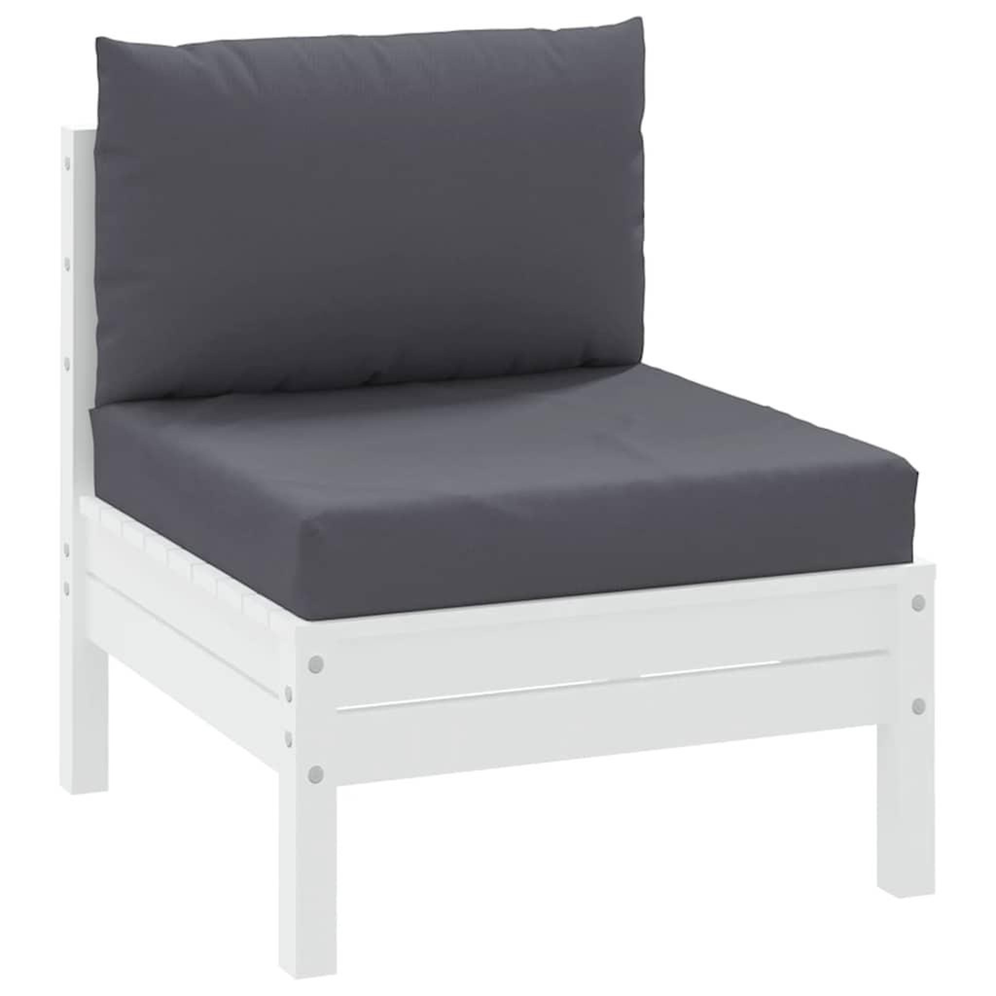 Voir la diapositive 3 : VIDAXL Coussins de palette lot de 2 anthracite tissu oxford