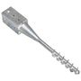 Voir la diapositive 4 : VIDAXL Piquets au sol 2 pcs Argente 10x10x57 cm Acier galvanise