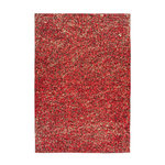 Paris Prix Tapis en Cuir Fait Main  Finish  Rouge & Or. Coloris disponibles : Rouge