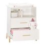 Voir la diapositive 5 : BABY PRICE Commode 2 Tiroirs et 1 Niche - JOY NATUREL