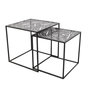 Voir la diapositive 1 : Paris Prix Lot de 2 Tables Gigognes  Havana  40cm Noir