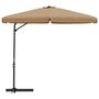 Voir la diapositive 3 : VIDAXL Parasol de jardin avec mat en acier 300 cm Taupe