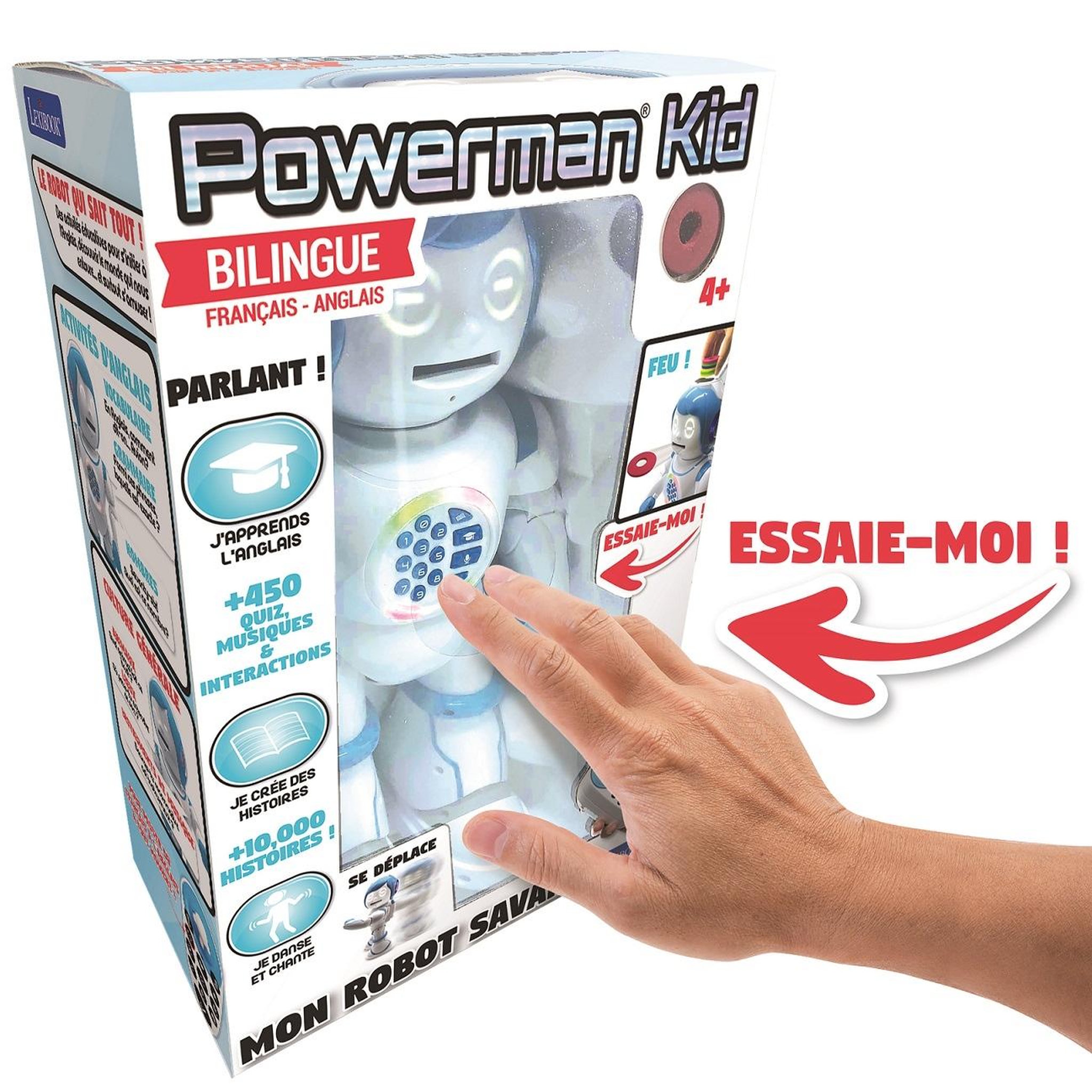 Voir la diapositive 6 : Lexibook POWERMAN KID Mon Robot Ludo-Educatif Bilingue (Français/Anglais)