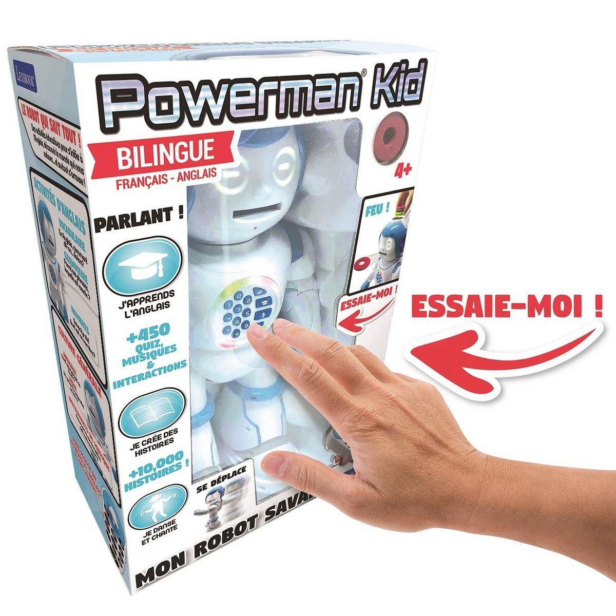 Lexibook POWERMAN KID Mon Robot Ludo-Educatif Bilingue (Français/Anglais)
