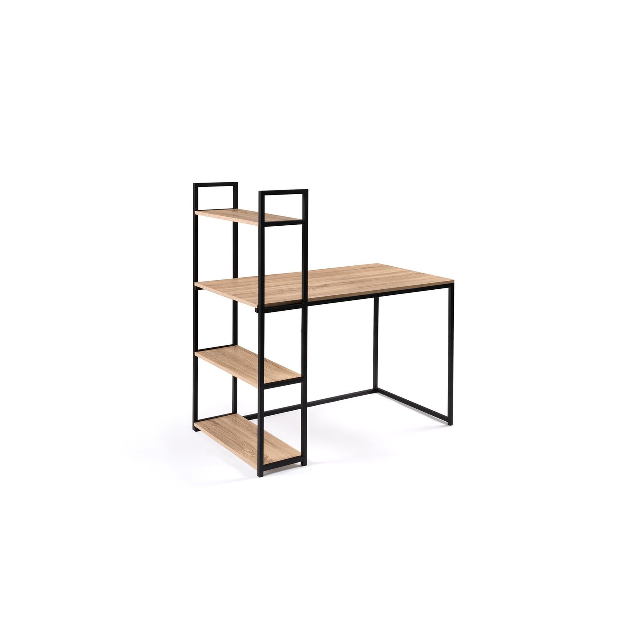Voir la diapositive 2 : Bureau bibliothèque 2 en 1 L113 cm  HOUSTON 