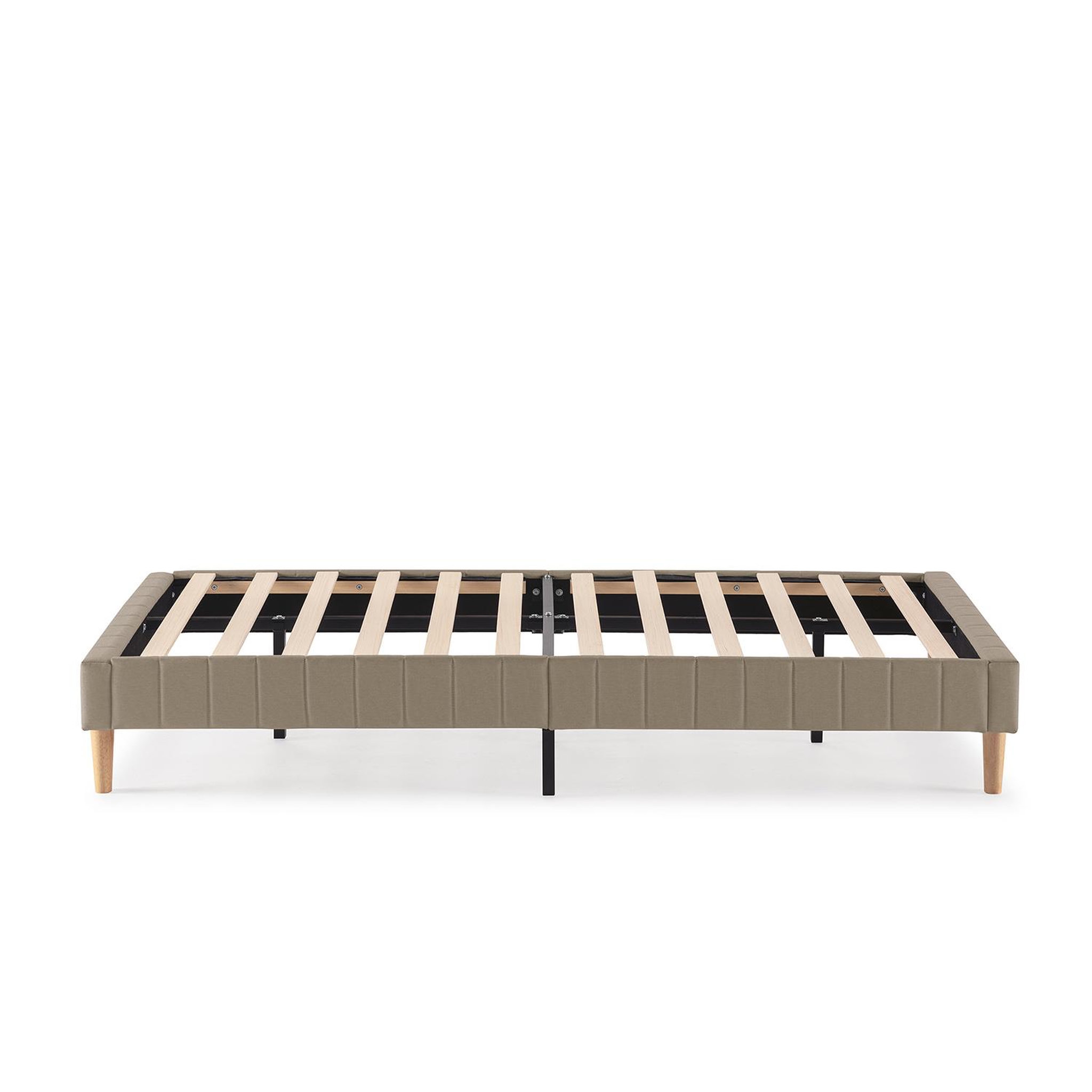 Voir la diapositive 4 : VS VENTA-STOCK Base rembourrée Eris 90x190 cm Beige