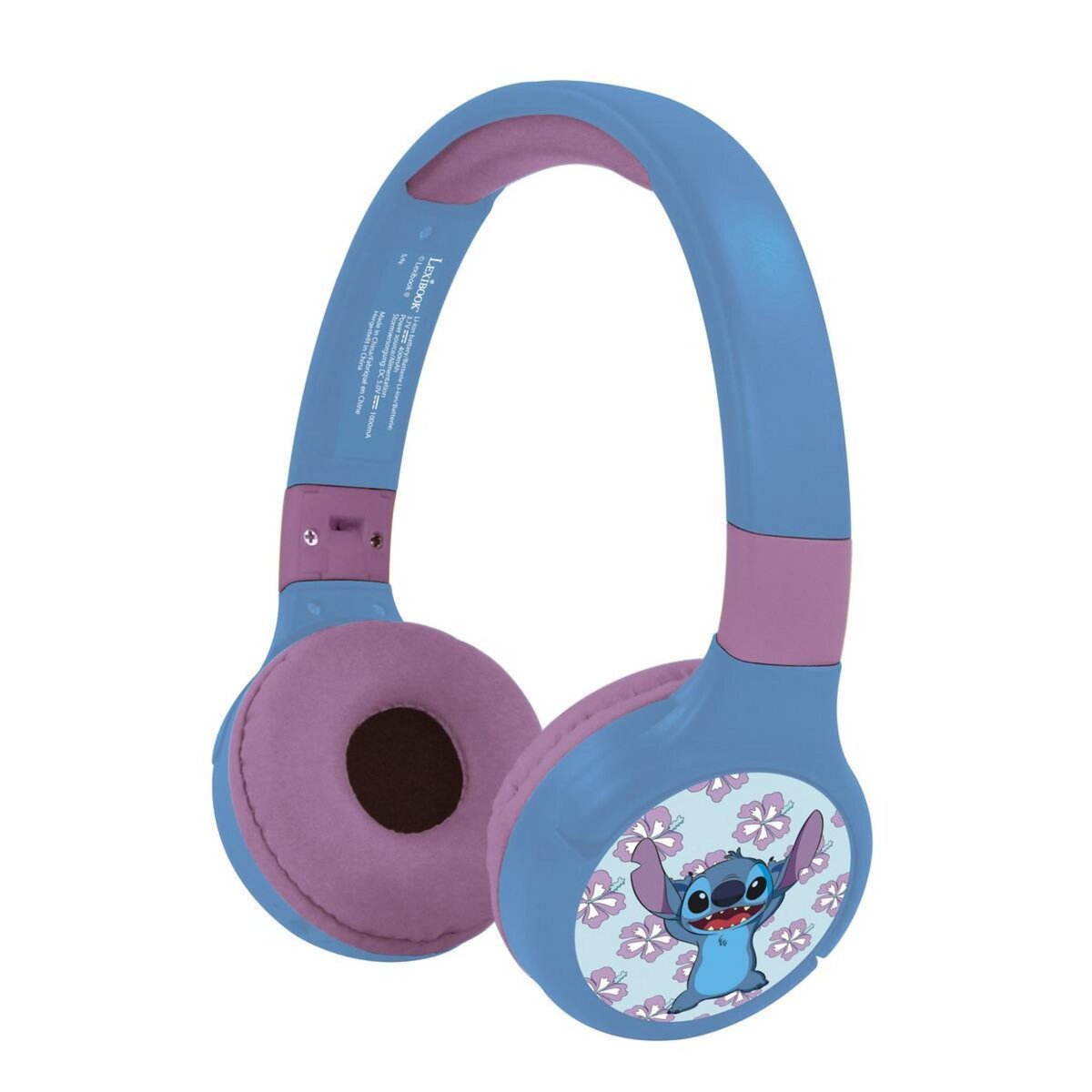 Lexibook Casque 2 en 1 Stitch Bluetooth et Filaire avec limitation de son