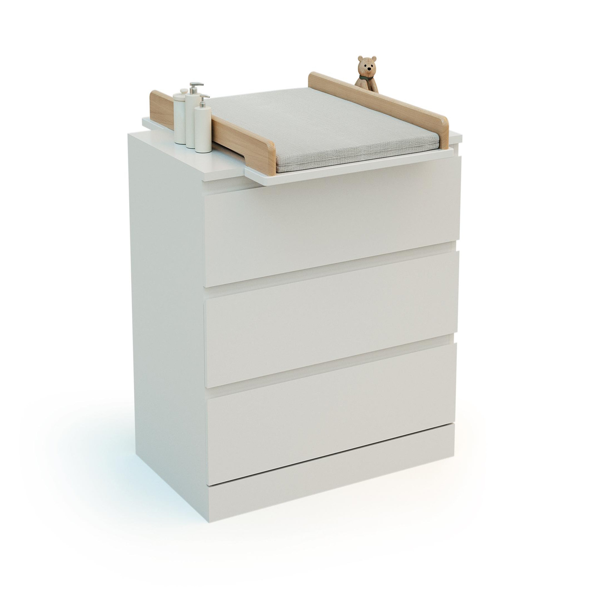 Voir la diapositive 6 : JURABABY Plan à langer universel 50 cm kira pour commode bébé