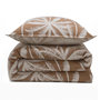 Voir la diapositive 4 : FUTURE HOME Parure de lit 2 personnes en coton 57 fils imprimé camel