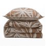 Voir la diapositive 4 : FUTURE HOME Parure de lit 2 personnes en coton 57 fils imprimé camel
