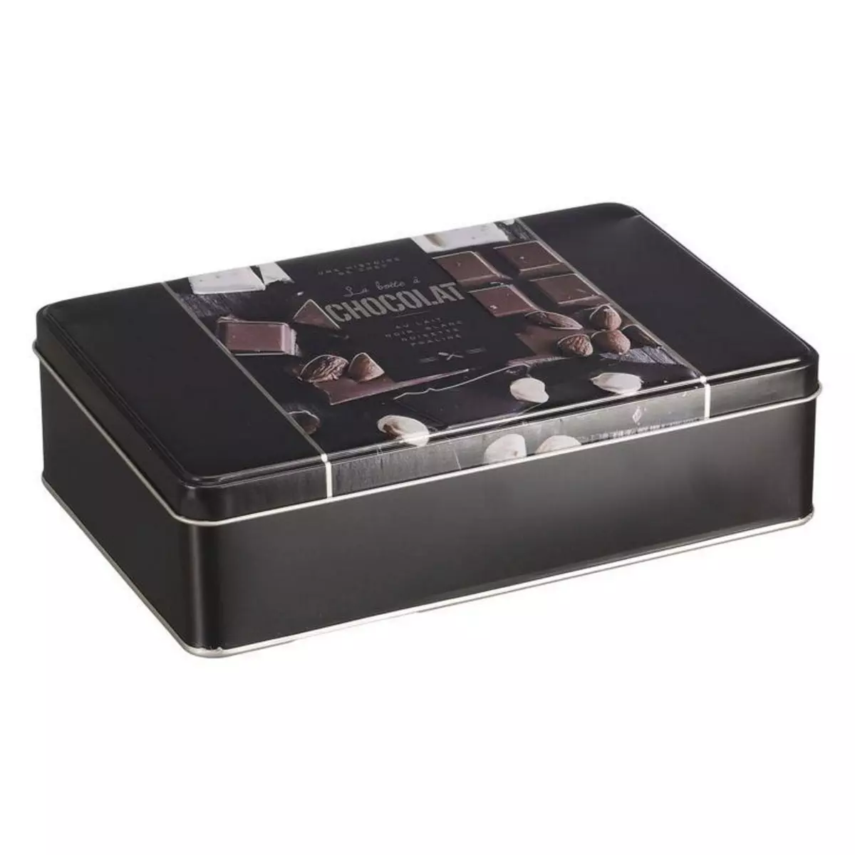 Paris Prix Boîte à Chocolat Embossée  Chef  20cm Noir