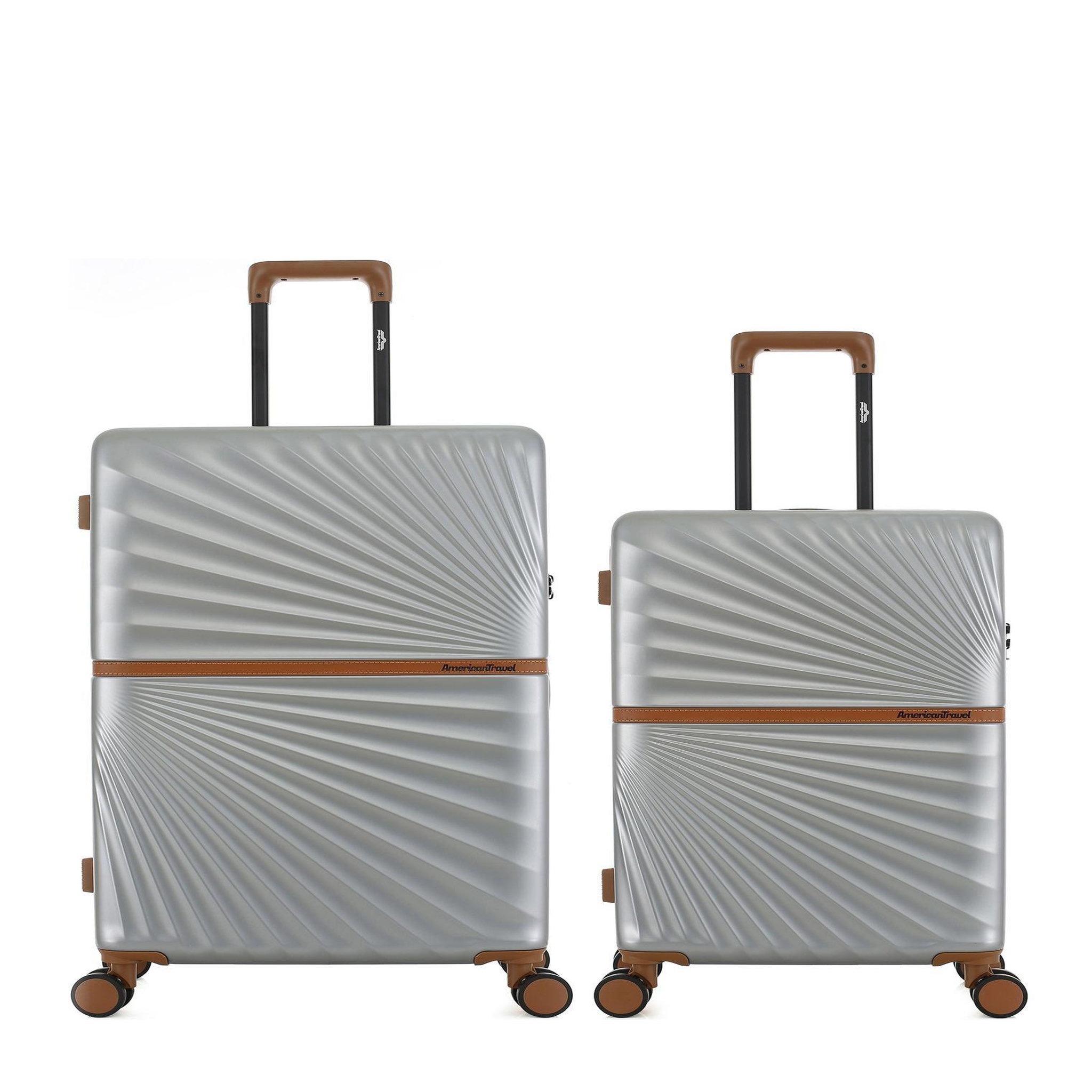 AMERICAN TRAVEL Lot de 2 Valises Rigides Grand Format et Taille Moyenne OAKLAND