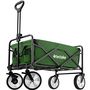 Voir la diapositive 2 : tectake Chariot pliable avec poignée téléscopique vert