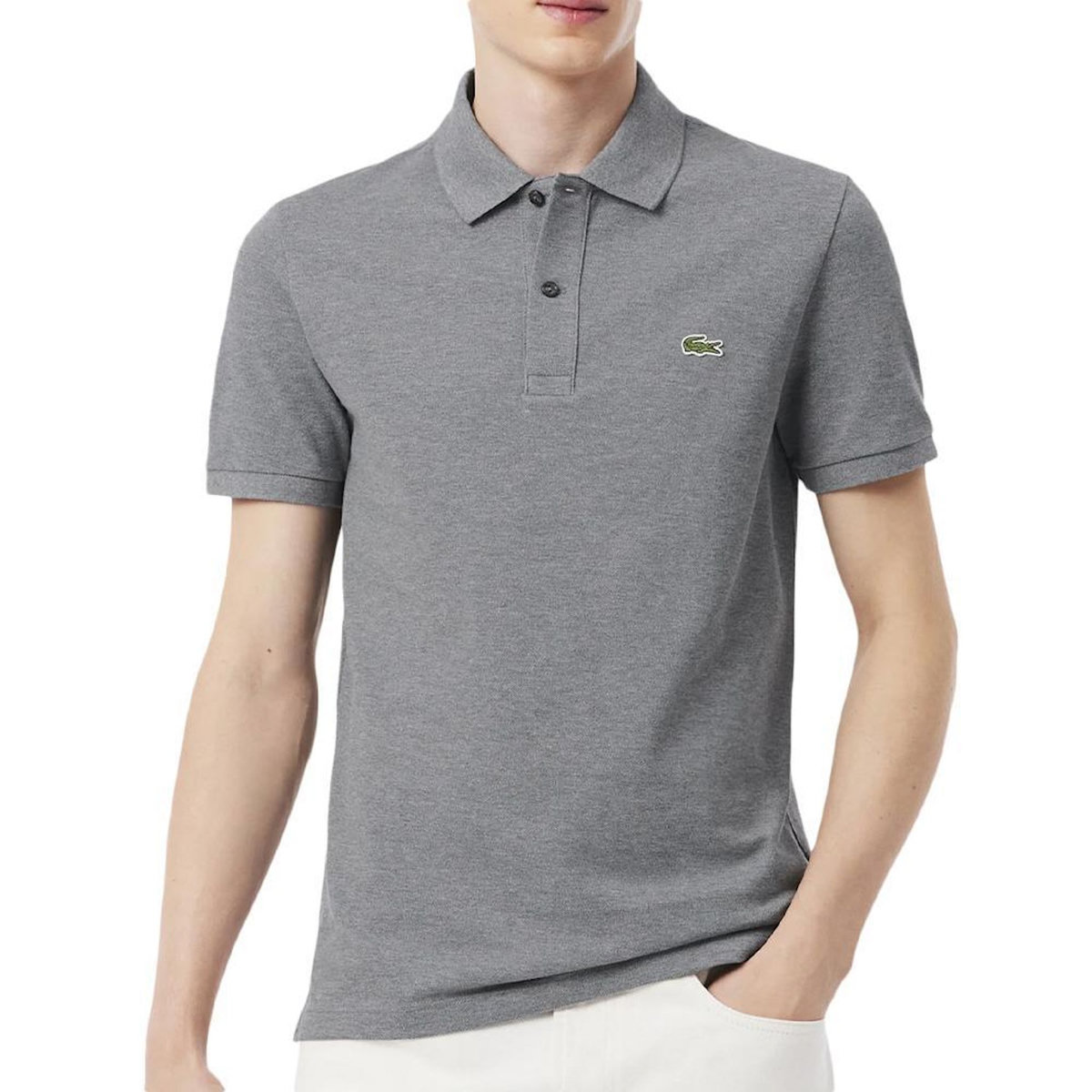 Lacoste Polo Gris Homme Lacoste Slim Fit Petit