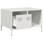 Voir la diapositive 5 : VIDAXL Table basse blanc 68,5x50x43,5 cm acier lamine a froid
