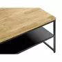 Paris Prix Table Basse Design  Pika  70cm Chêne & Noir