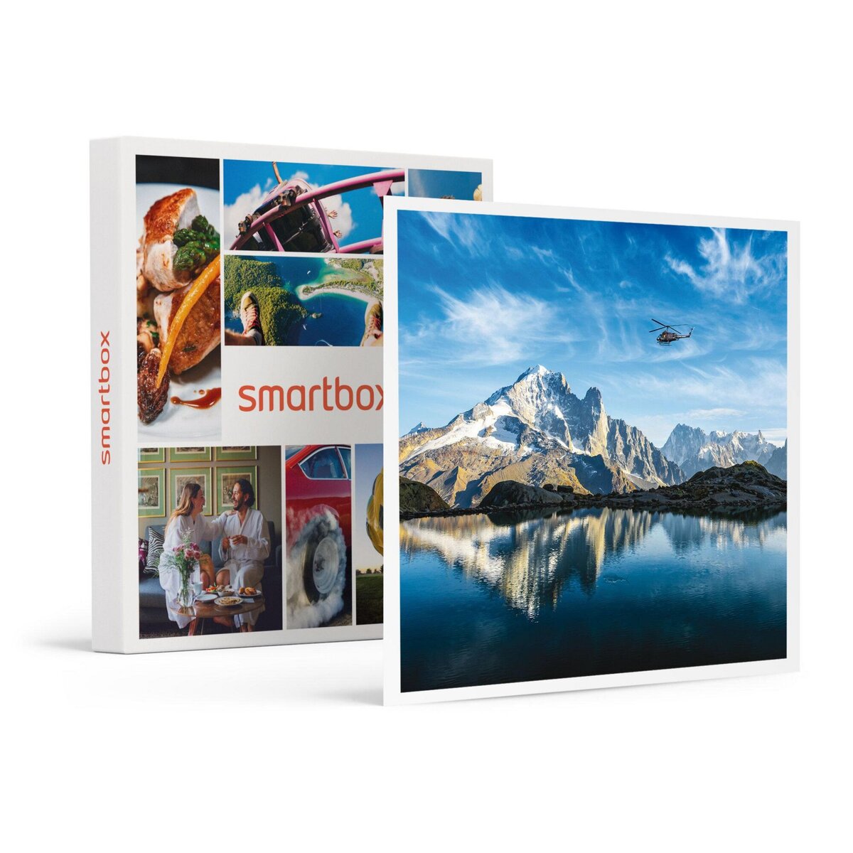 Smartbox Vol en hélicoptère de 30 min pour 2 personnes au-dessus du Mont-Blanc - Coffret Cadeau Sport & Aventure