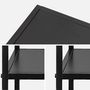 Voir la diapositive 6 : SWEEEK Table de chevet en métal noir. 1 étagère. INDUSTRIELLE L 43 x l 40 x H 52cm