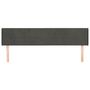 Voir la diapositive 3 : VIDAXL Tete de lit avec oreilles Gris fonce 163x16x78/88 cm Velours